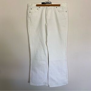 NWT Calvin Klein White Flare Jeans